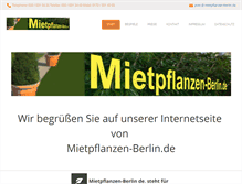 Tablet Screenshot of mietpflanzen-berlin.de
